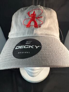 Texas Pete Hot Sauce Logo Decky Dad Hat Strapback Gray Red Embroidered NWT
